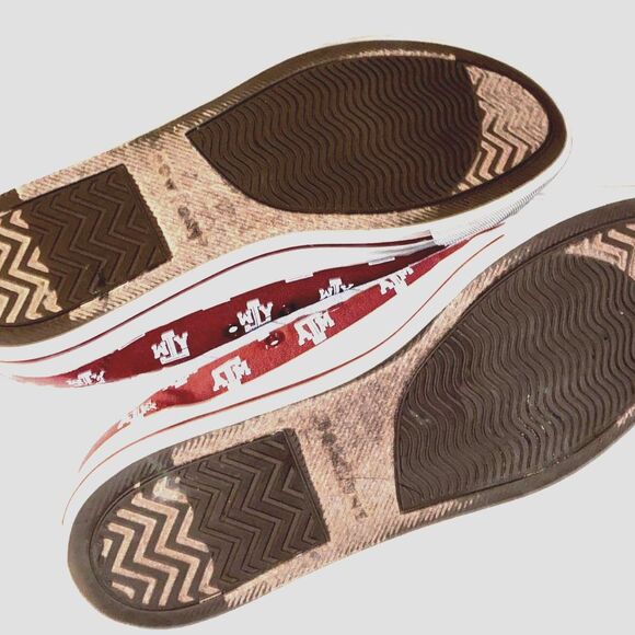 Unisex Row One Texas A&M Shoes Mens 9.5 Womens 11 - Picture 5 of 6